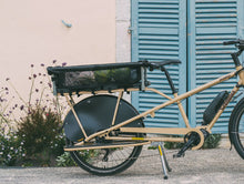 Load image into Gallery viewer, A product image of the Yuba Monkey Bars Tote accessory with some groceries inside.