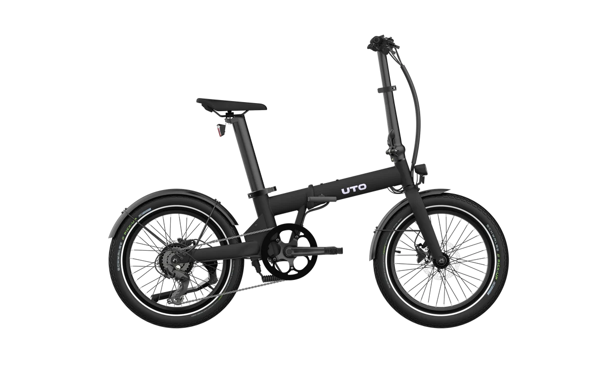 Uto folding bike on a white background