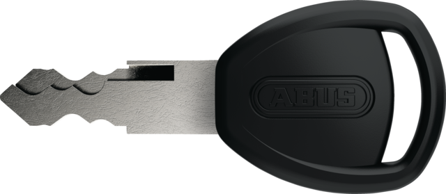 A product image of an Abus bicycle lock key.