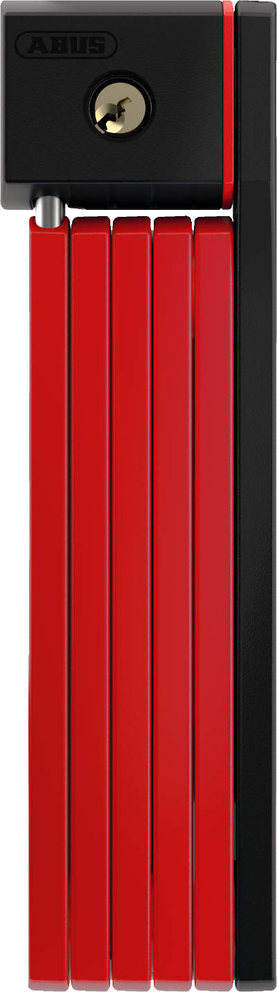 A product picture of the Abus uGrip Bordo 5700K Key Lock in the red colour variant.