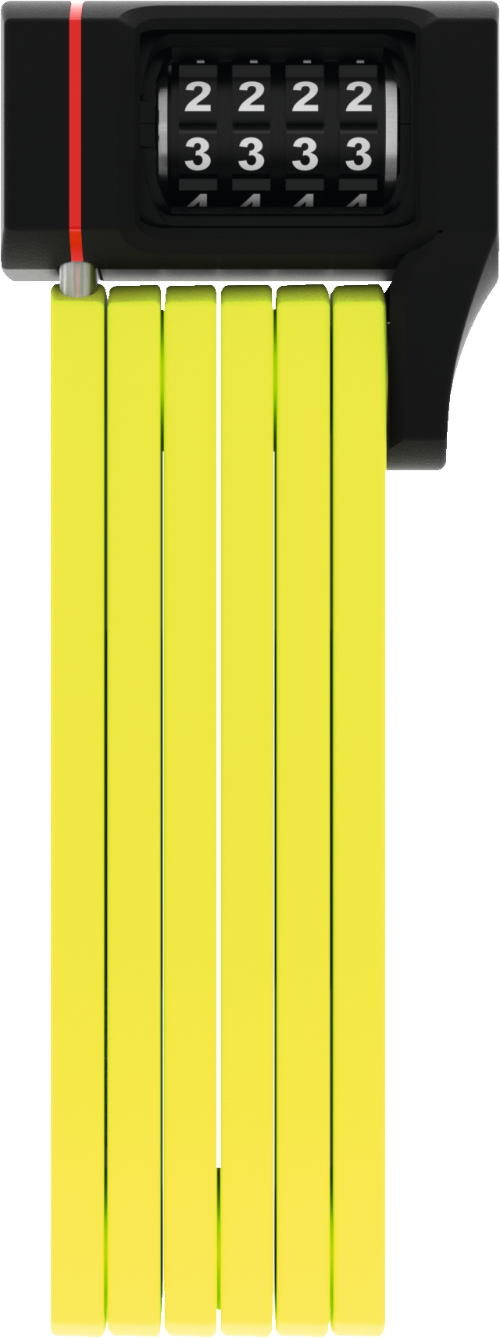 A product picture of the Abus uGrip Bordo 5700 Combination Lock in the lime colour variant.