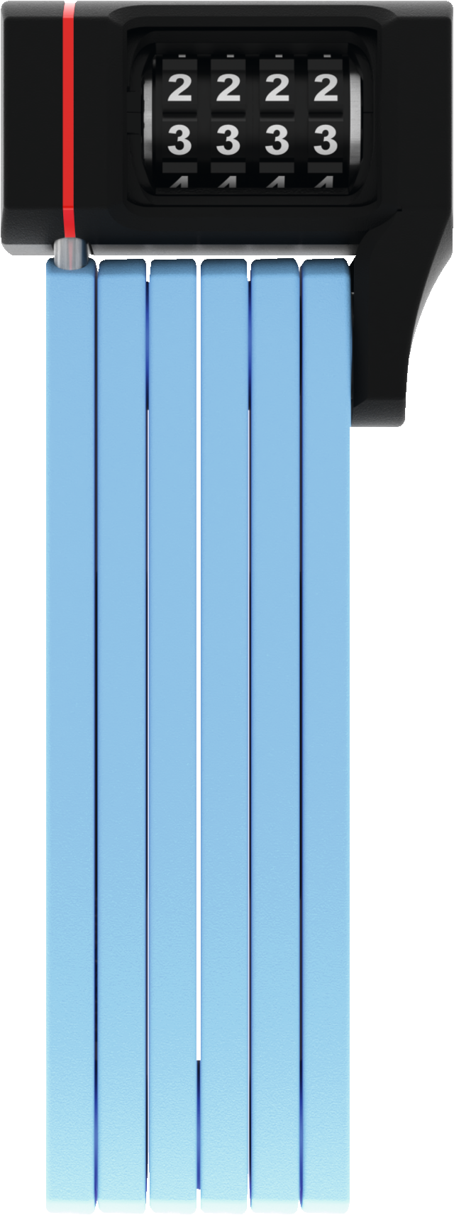 A product picture of the Abus uGrip Bordo 5700 Combination Lock in the core blue colour variant.