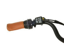 Load image into Gallery viewer, Product image of the Beaufort Britt electric bike showing close-up of the pedal assist electronic controls on the handlebar.
