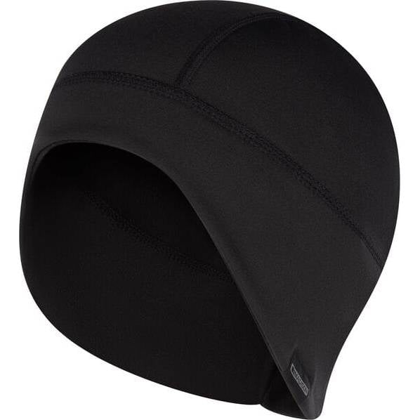 Black beanie hat on a white background