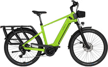 Load image into Gallery viewer, A product image of the VELO DE VILLE SEB electric bike, featuring a Lime Green frame colour.
