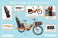 Load image into Gallery viewer, Yuba Kombi E5 and ad-ons.
