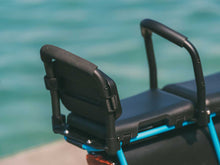 Load image into Gallery viewer, A product image of the Yuba Backrest showing two backrests mounted on two Yuba Crests.
