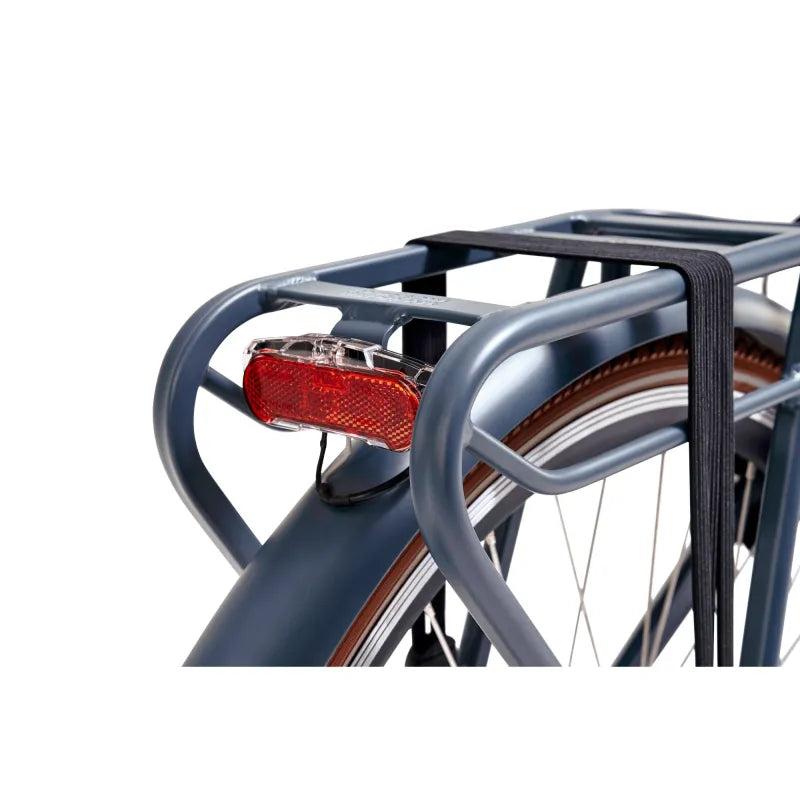 Product image of the Beaufort Electric Bike which is available to lease from Bleeper. Close-up photo of the rear light and rear carrier rack.