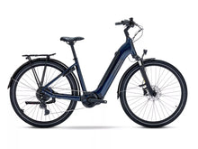 Load image into Gallery viewer, Navy electric bicycle on a white background
