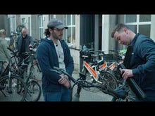 Load and play video in Gallery viewer, A youtube video of a person collecting their electric bike from LeaseBike. The video shows the process of arriving at Bleeper's workshop and being shown the various features of the electric bike. 

